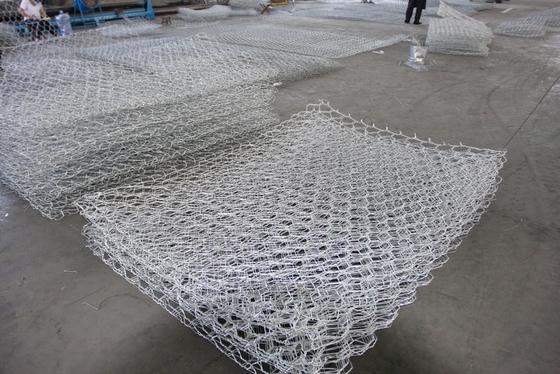 Customized Galfan Welded Gabion Basket 6*8CM Mesh Size Wear Resistance