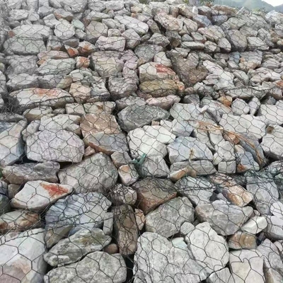 Alloy Galfan Galvanized Gabion Baskets With PVC Coated  RAL Standard