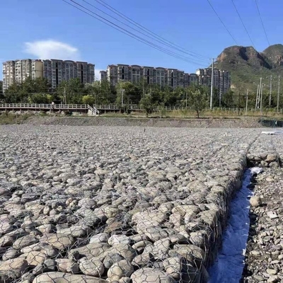 Alloy Galfan Galvanized Gabion Baskets With PVC Coated  RAL Standard