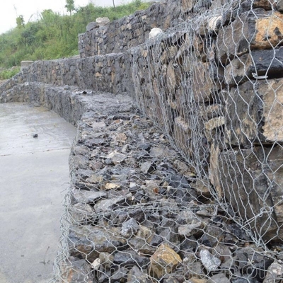 Galfan Coated Alloy PVC Coated Gabion Box 2*1*1M  Customized Size