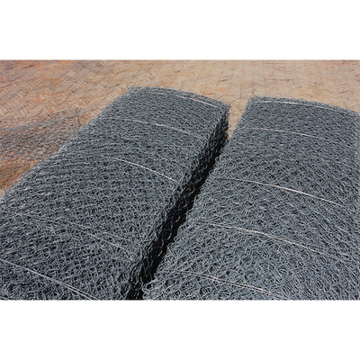 High Tensile Strength 3.4mm Galvanized Gabion Hexagonal Mesh For River Bank Protection