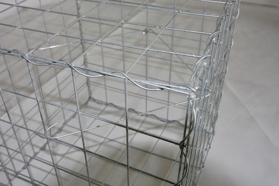 Galvanized Alloy Gabions Tensile Strength Spot Welded Gabion Boxes