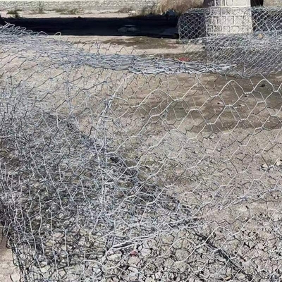 Galfan Galvanized Gabion With Tensile Strength 350-550N/mm2 Spot Welded By 3.0mm Alloy Wire
