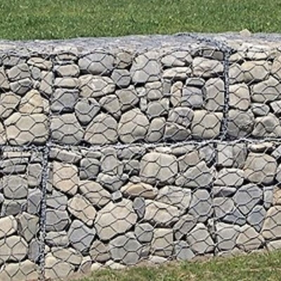 Galfan Galvanized Alloy Spot Welded Gabions 1*1*1M Or Customized  Size