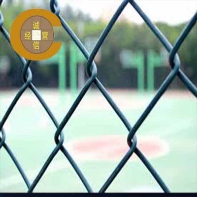 Galvanized Iron Chain Link Fencing Mesh with Plastic Coating