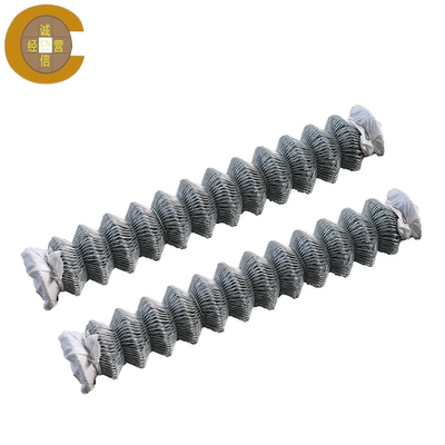 Rustproof Plastic Coated Iron Chain Link Fence Mesh Customization