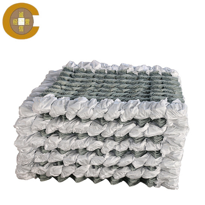 Rustproof Plastic Coated Iron Chain Link Fence Mesh Customization