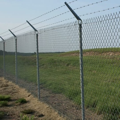 Galfan Galvanized Alloy Woven Fence System High Tensile Strength