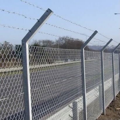 Woven Fence System Top Galvanized Steel Wire Alloy Chainlink Fence