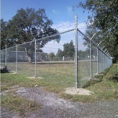 Alloy Wire Strong Tensile Chain Linked Fence System With 10%AL Galfan Galvanized