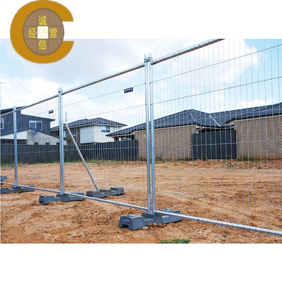 Galvanized Temporary Construction Site Fence Panel For Pedestrian Separation