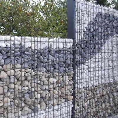 Tensile Welded Fence Gabion Box Made of Alloy Steel Wire With Double Layer PVC Coating
