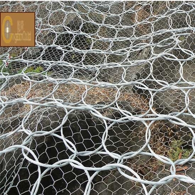 Galvanized 4mm Wire 10*5m Round Mesh Rockfall Barrier Net