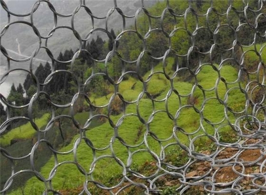 Galvanized Diamond Mesh Rockfall Shield Netting