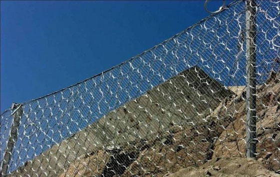Galvanized Diamond Mesh Rockfall Shield Netting