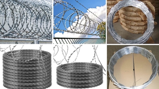 Galvanized Low Carbon Razor Wire 2.0-4.0mm