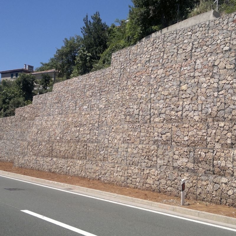Galfan Galvanized Alloy Spot Welded Gabions 1*1*1M Or Customized  Size
