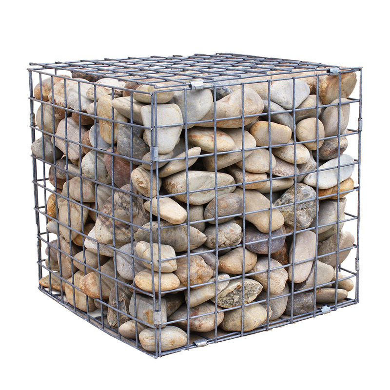 Tensile Welded Fence Gabion Box Made of Alloy Steel Wire With Double Layer PVC Coating